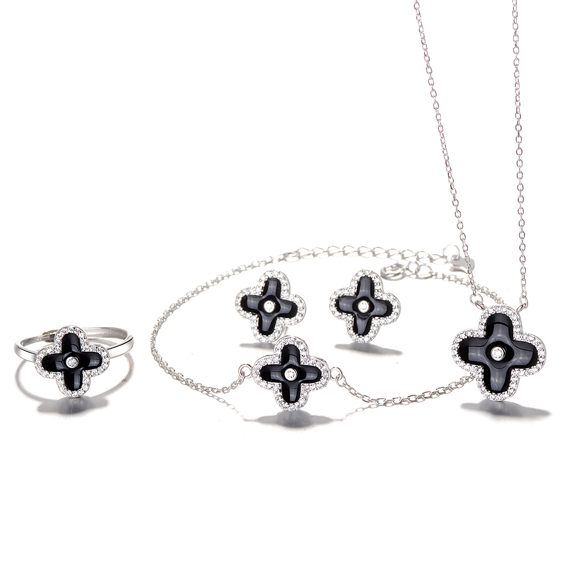 Lay Collection 925 Sterling Silver Plated Star Hoop Earrings With Cubic Zirconia - Gift For Her